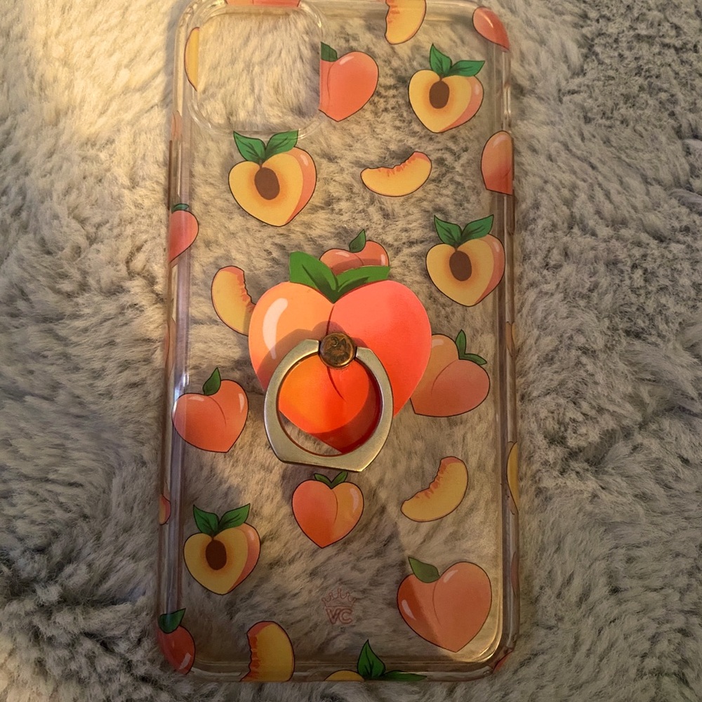 Velvet Caviar Peach phone case with grip